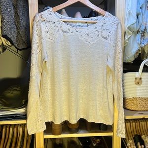Sundance 100% linen long sleeve shirt